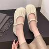 Fashion Women's Foldable Soft Bottom Flats Shoes Spring Summer New Style Korean Version Slip-On Shoes for Skirts Sweet Style