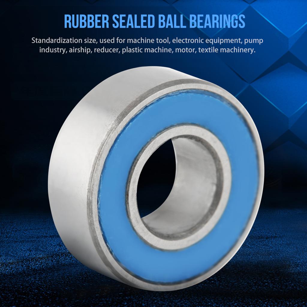 25 PCS Set MR115-2RS Bearings Blue Metal Rubber Sealed Ball Bearings 5*11*4mm