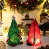 LED Night Lights Fluffy Christmas Tree Doll 3D Shape Fluffy Texture Christmas Tree Ornament Glowing Effect Creative Design