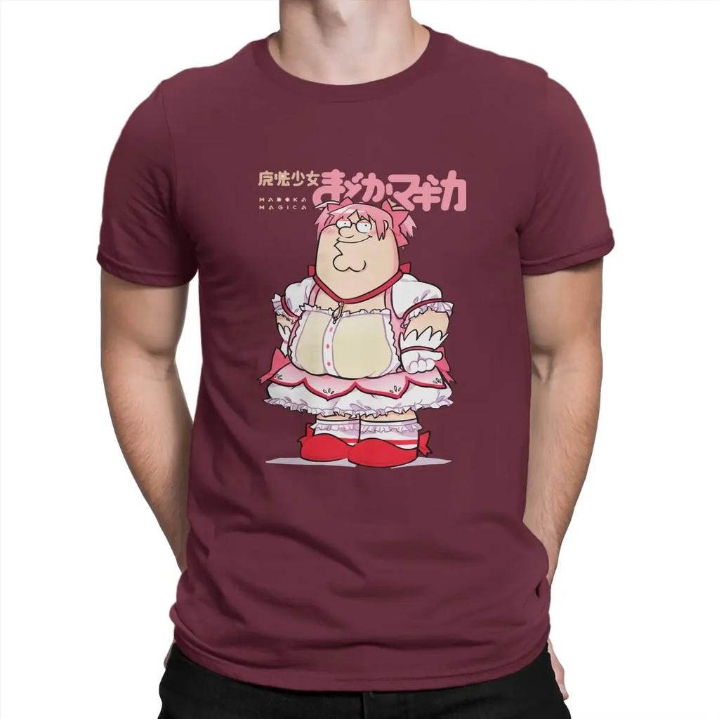 Funny Magical Girl Classic TShirt Puella Magi Madoka Magica Anime Tops 100% Cotton T Shirt Humor High Quality Birthday Gifts