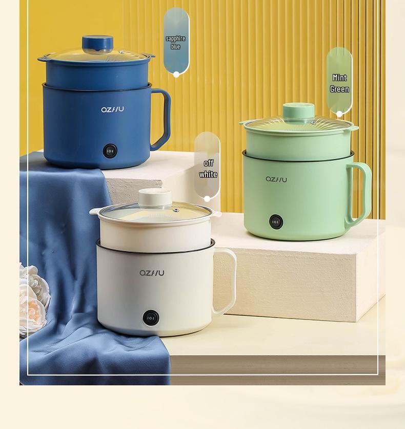 Compact Multi-Functional Electric Cooker: Mini Rice, Soup & Dorm Pot (EU & UK Standards)