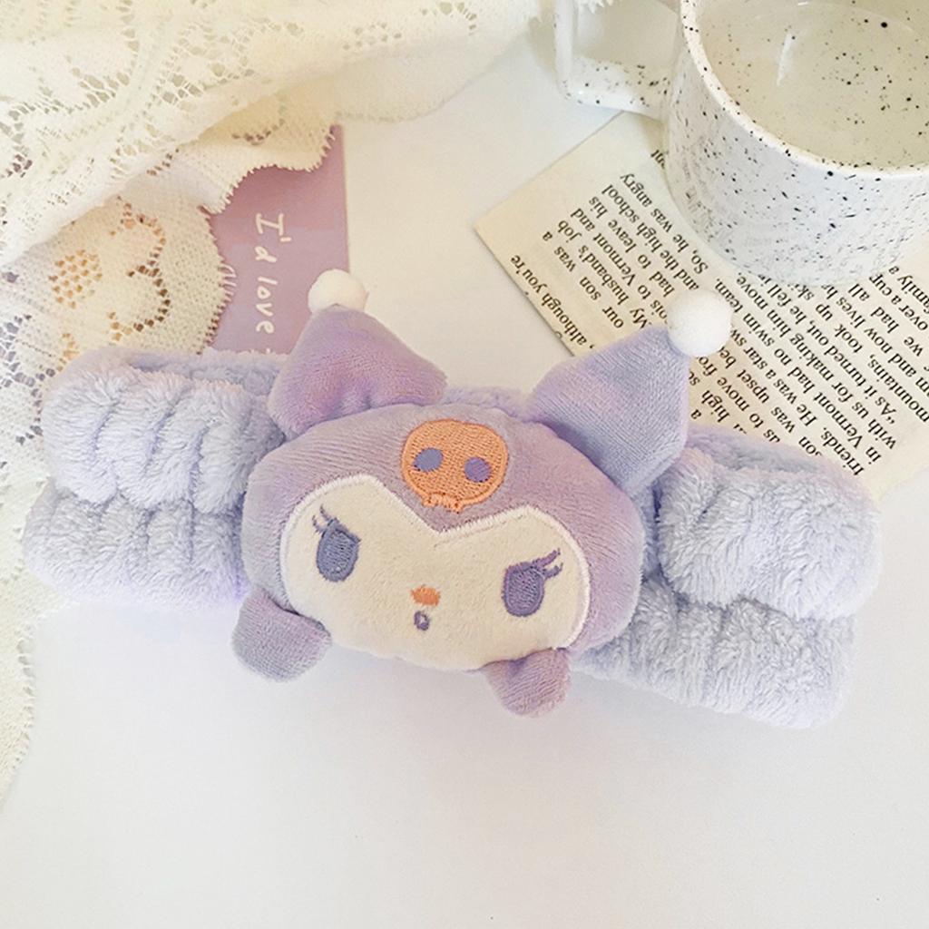 Cartoon Plush Cute Cute Hair Accessories Face Wash Makeup Hair Hoop Plush Doll Headwear Hair Strap