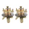 1 Pair Steering Strut Knuckle Spindles with Wheel Hubs Brake Disc for Golf Cart Go Kart Quad Bike ATV UTV
