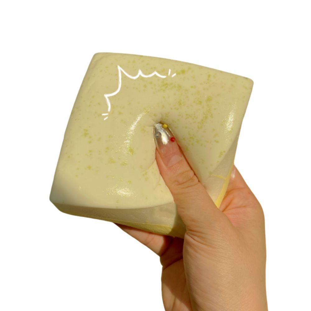 Sticky Texture Bread Squishy Toy Ultra Wet Sensory Fidget Cake Squishy Bread Cake Kids Adults