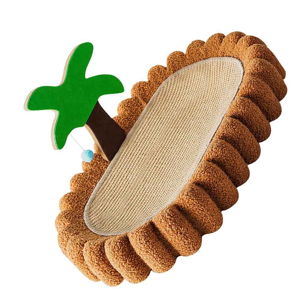 Cat Scratcher Bed Coconut Tree Decoration Cat Scratching Pad Abrasion Resistant Sisal Pet Scratcher Lounge Bed for Home