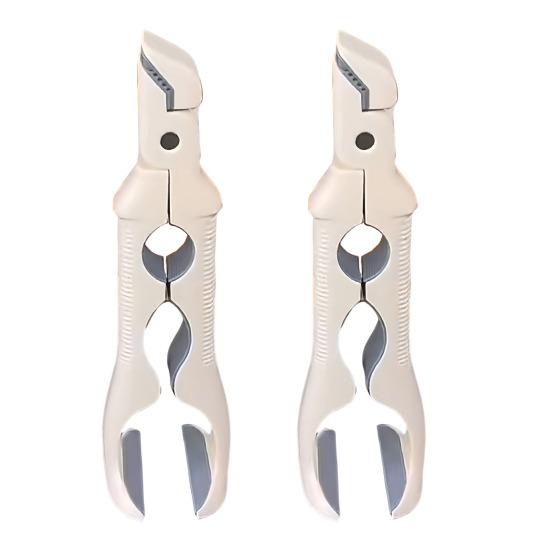 Anti-scald Bowl Clamp 3-in-1 Heat-Resistant Kitchen Tongs with Built-in Jar Opener Multi-angle Hot Plate Gripper Tongs