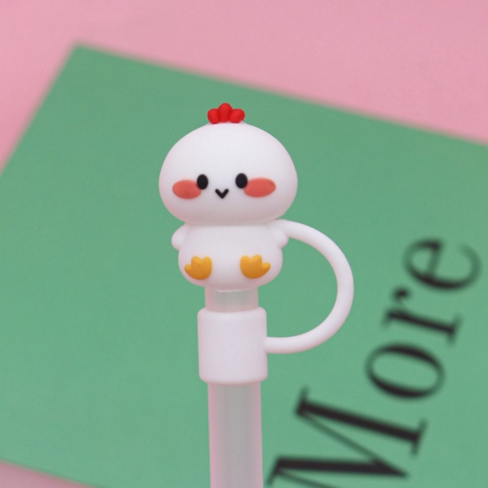 Cup Accessories Silicone Straw Plug Reusable Straw Tips Cover Drinking Dust Cap  Water Glass