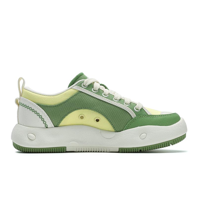 

New FILA COOKIES Cookie Shoes Abrasion Resistant Low Top Casual Shoes Women s Green Yellow F12W522301FFE 39