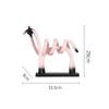 Abstract Horse Sculpture with Base Artistic Openwork Figurine Modern for Living Room, Shelf