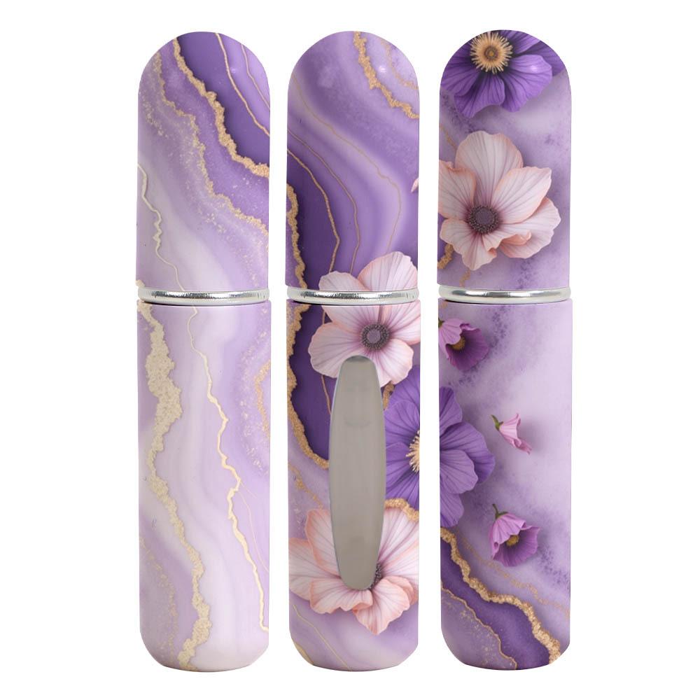 Marble Pattern High-end Printing 5ML Perfume Sub-bottling Sample Portable Travel Bottom Direct Charging