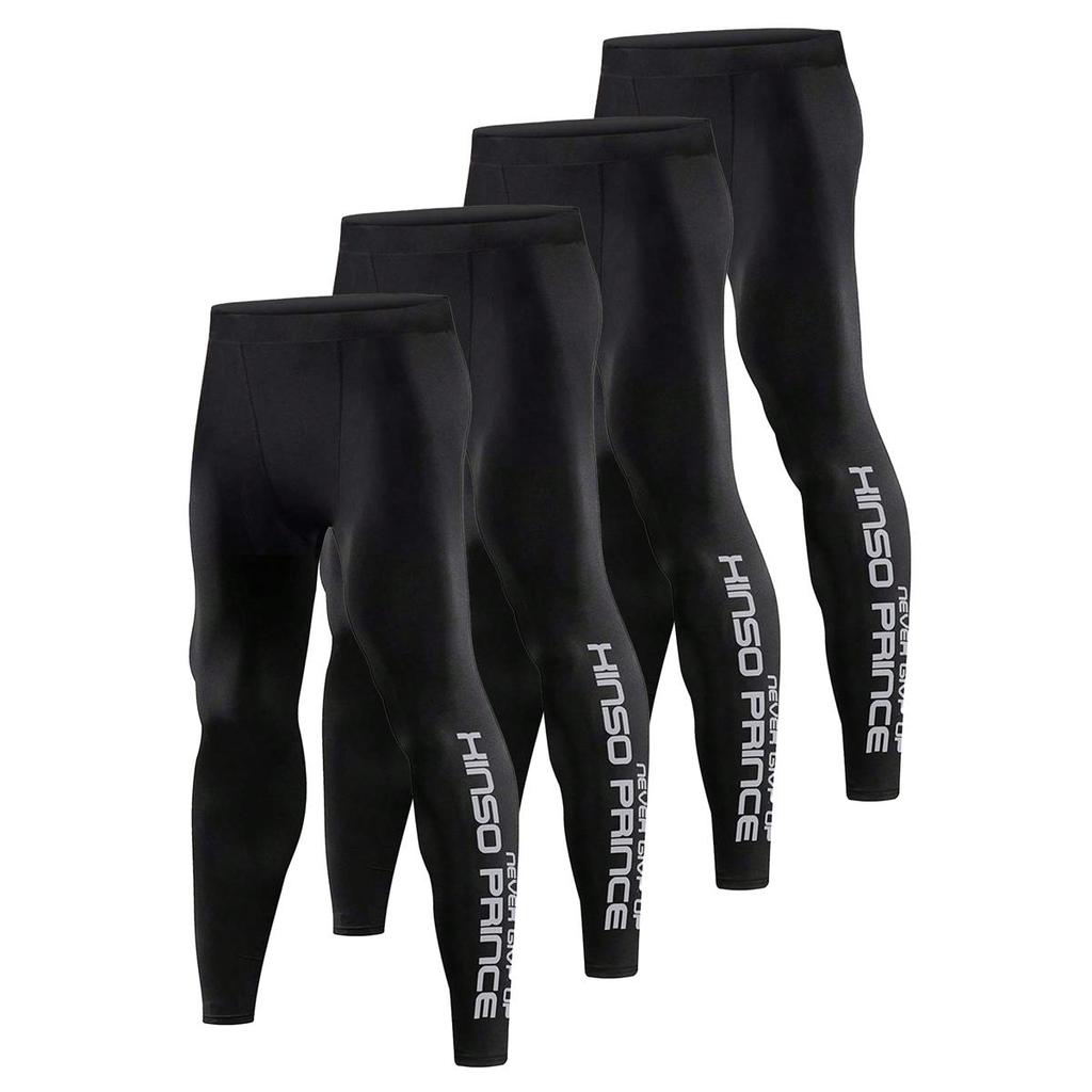 5, 4, 3 , 2 or 1 Pack Men’s Compression Pants Tights Leggings Sports Baselayer Running Athletic Workout Active