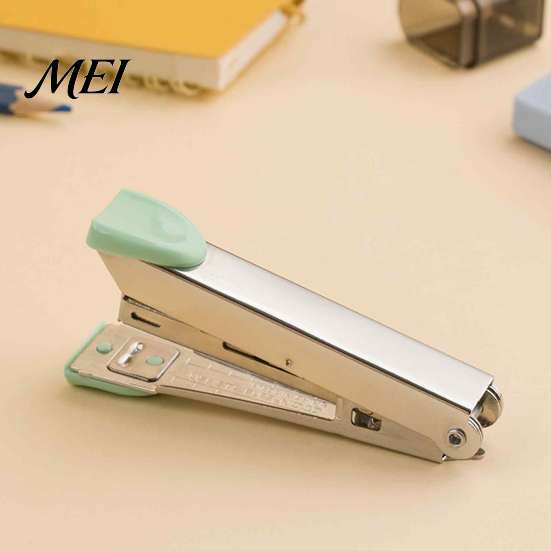 Handheld Paper Fastener Portable Stapler, Metal Ergonomic Binding Tool, Compact Durable Stapler Lightweight for Office And School Documents
