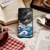 Great Wave Kanagawa Anime Phone Case For Samsung S25,S24,S21,S22,S23,S30,Ultra,S20,Plus,Fe,Soft Silicone Black Cover