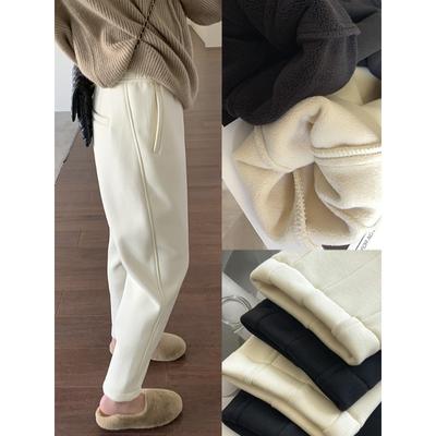 Fashion Autumn Winter Fleece Thickened Casual Sweatpants Women's Cotton Pants Loose Harlan Pants Soft Warm Pencil Pants Trousers 1897