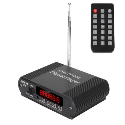 Výkonový zesilovač 3 v 1 MP3 přehrávač Rádiový výkonový zesilovač Bezdrátové dálkové ovládání Bluetooth 5.0 Music