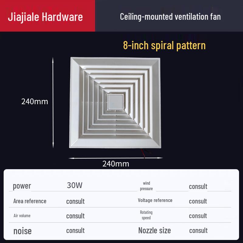 Deckenventilator für Badezimmer und Küche