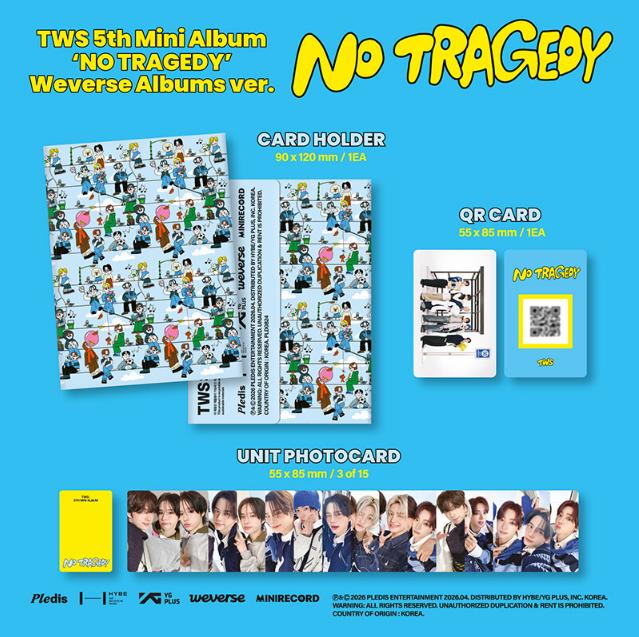 [pre-order] TWS Mini Album NO TRAGEDY Weverse Albums Version K-POP Album