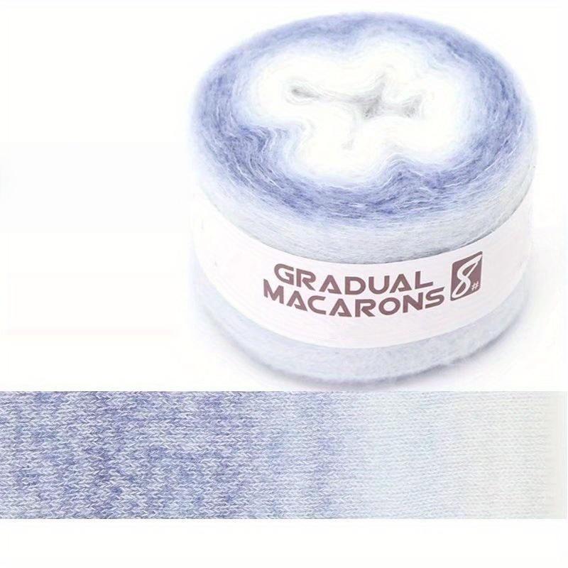 6pcs Gradient Yarn Chunky Polyester Knitting Bundle for Gloves & Hats - Multicolor Ombre, 600g DIY Yarn