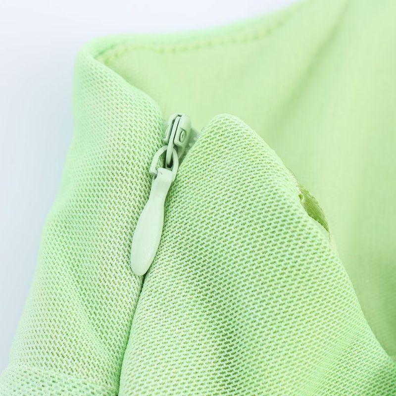 Kaslead New Women clothes Western Style Fashion Scarf Decoration Silk Net Midi Dress 3152327