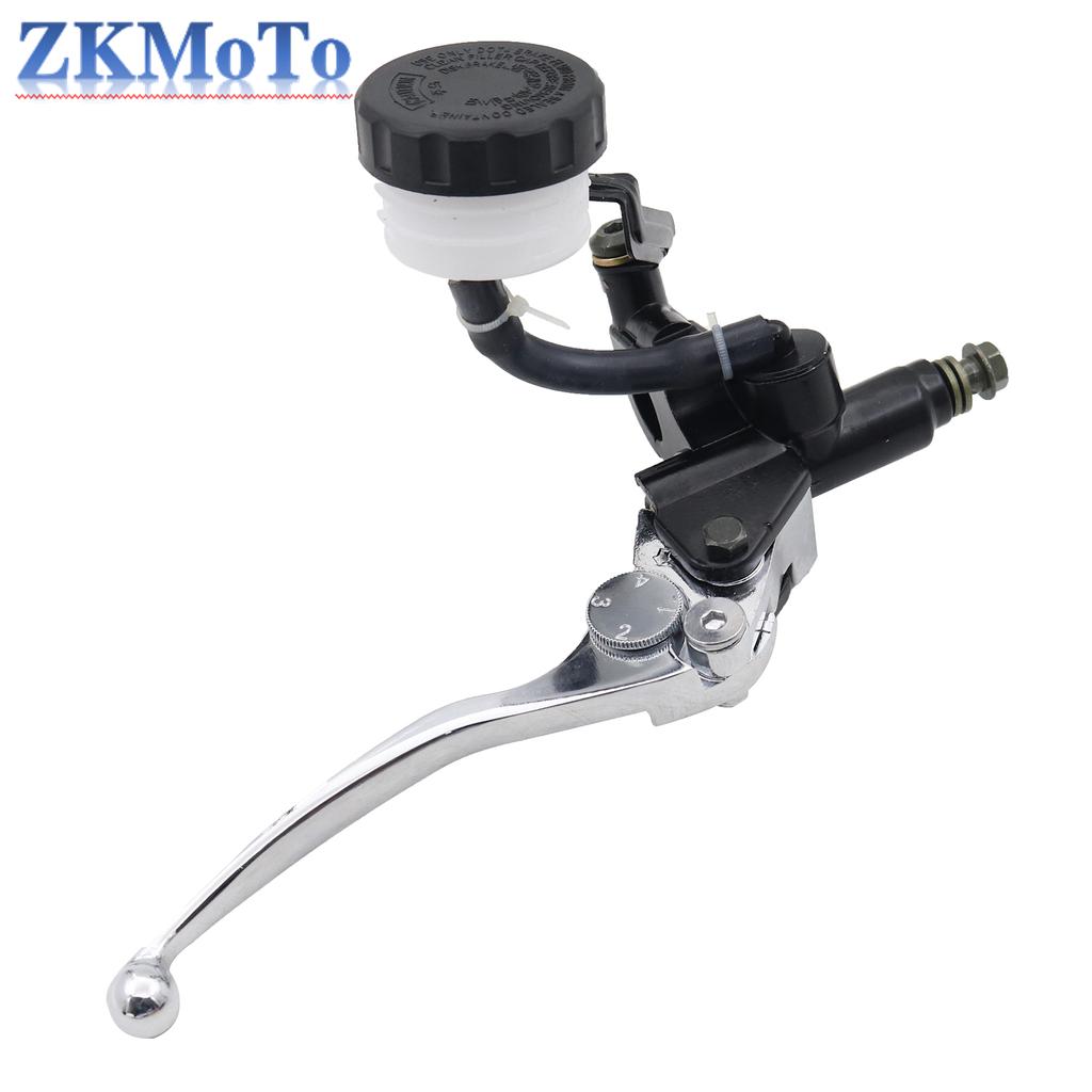 7/8" 22mm Motorcycle Clutch Brake Master Cylinder Reservoir Levers Kit Fluid Reservoir Set Honda SUZUKI GSX-R125 150 250 400 600