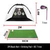 JINGGENG Golf Practice Hitting Cage & Net Set