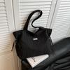 Versatile Lazy Folded Shoulder Bag Women's Crossbody Large Capacity Casual Class Tote Bag