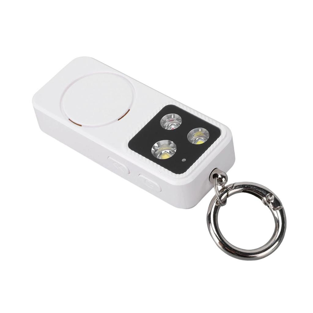 Alarm Light for Women 4 Lighting Modes USB Rechargeable Keychain Siren Security LED Light for Emergency