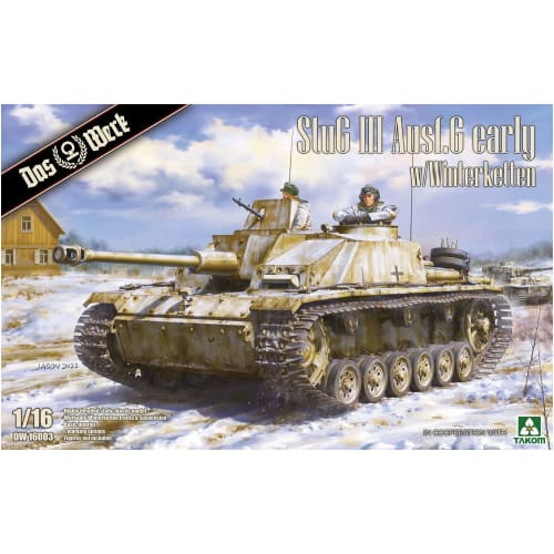 Das Werk 1/16 Scale German Sturmgesch?tz III Ausf. G Early Model with Winterketten Plastic Model Kit USCDW16003