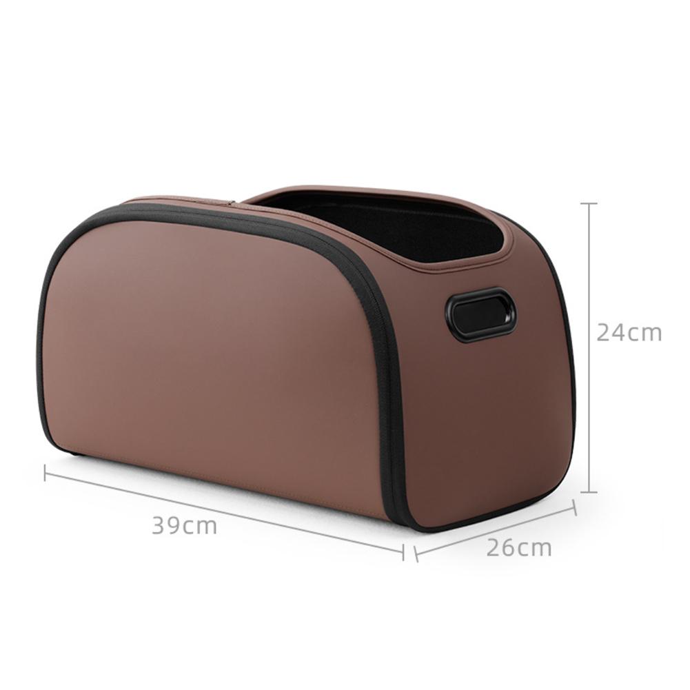 Car Trunk Organizer with Built-in Pocket for Truck SUV RV Sedan Auto Interior Grocery Cargo Travel Road Trip Storage Box Essenti