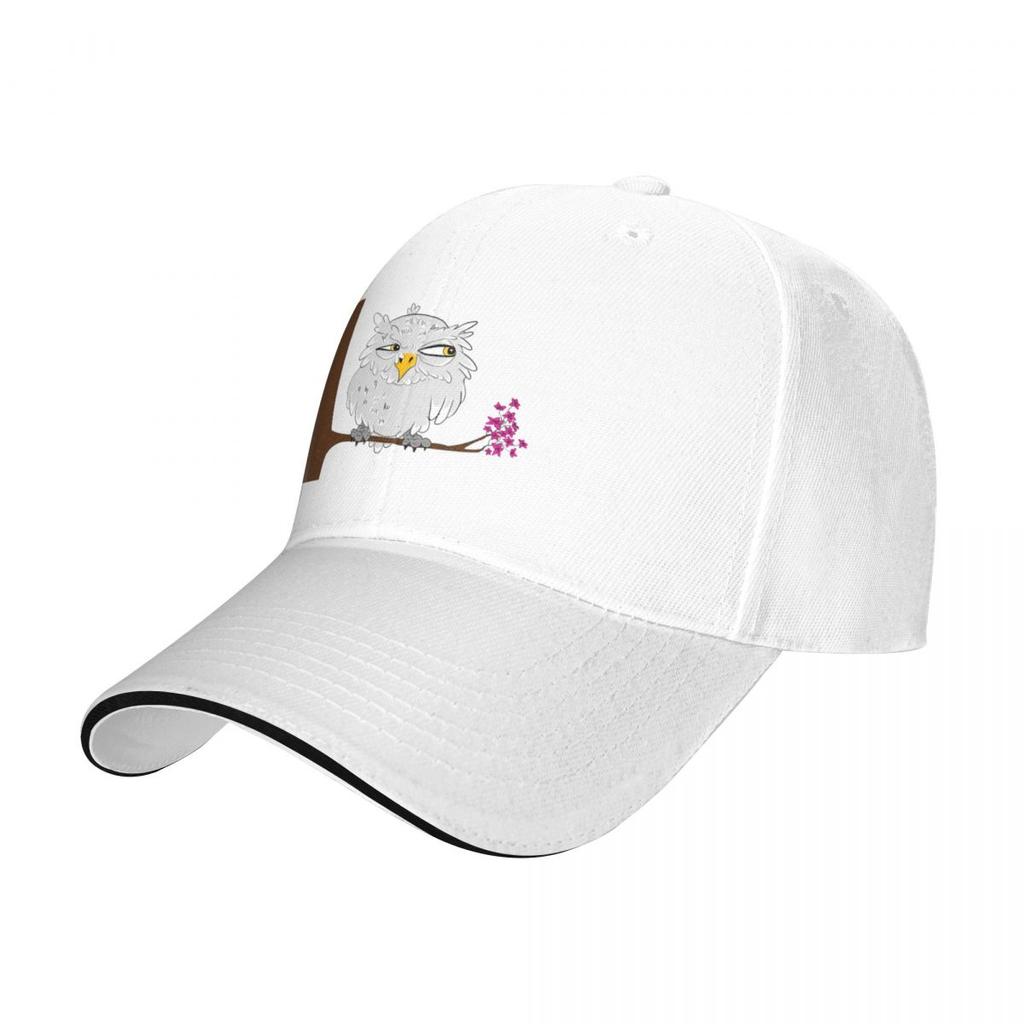 Suspicious Owl Baseball Cap Fluffy Hat Tea Hats Hats Man Women'S