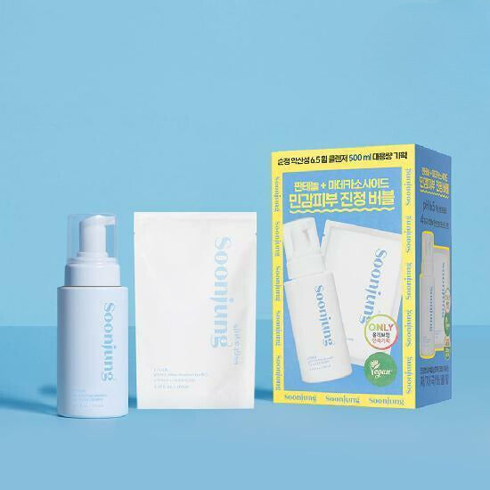 ETUDE Soonjung pH 6.5 Whip Cleanser 250mL Large Size Special Set (250mL + Refill 250mL)