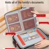 Large Capacity Passport & Document Storage Box - Family Organizer with ID, Certificate, and Card Holder