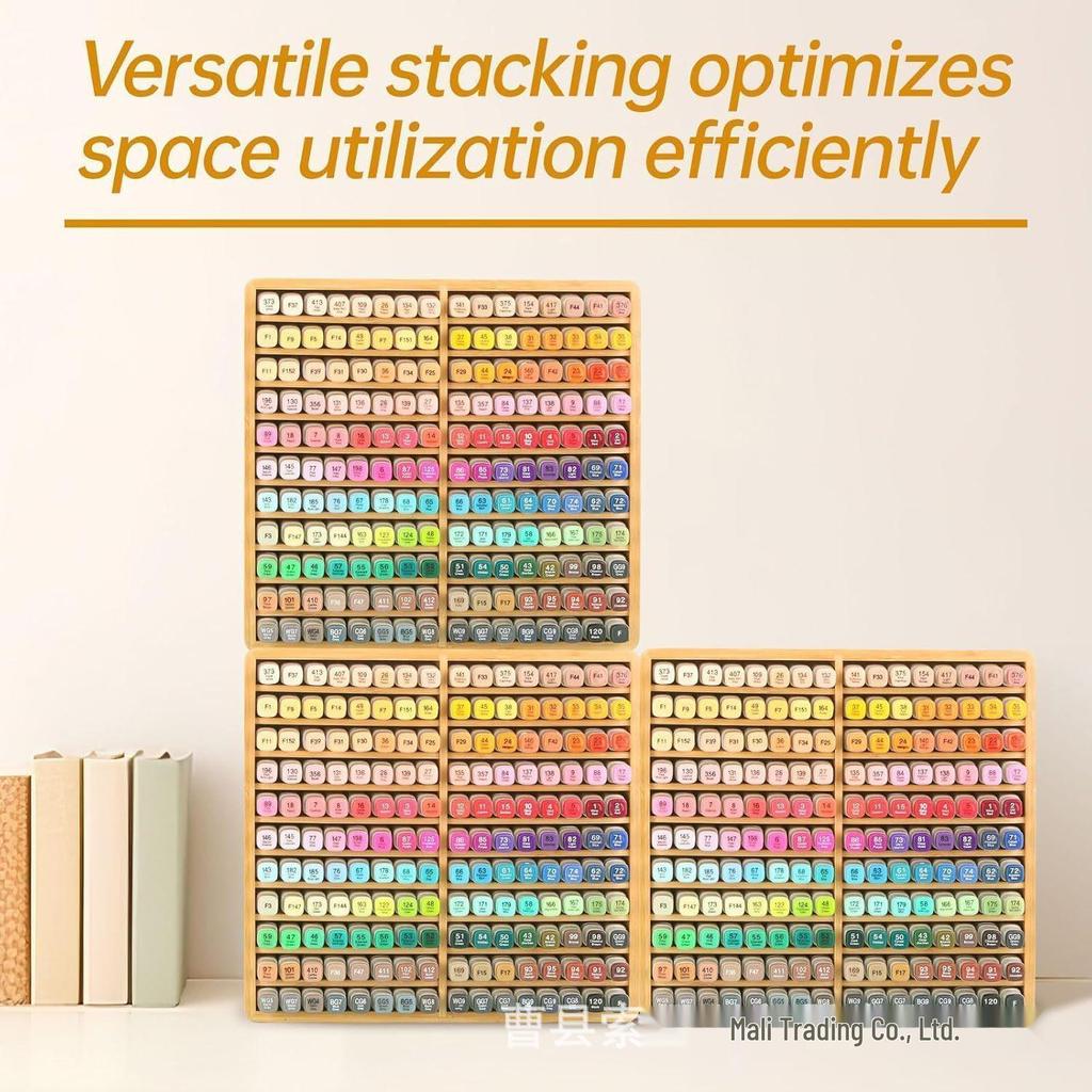 Wooden Marker and Pencil Storage Rack