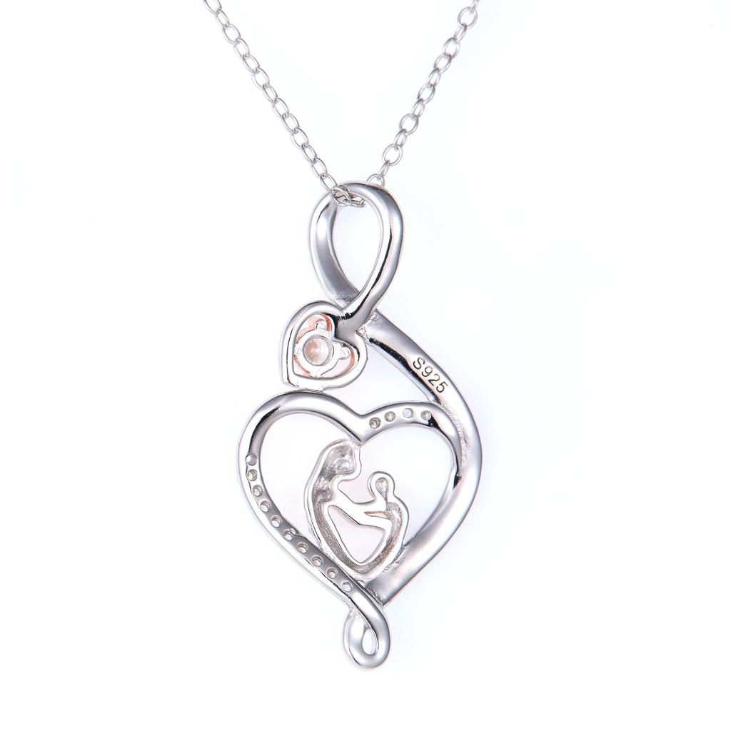 Exquisite Necklace with Pendant, "embrace of Mother and Child" Jewelry, Accessories for Women On Mother's Day