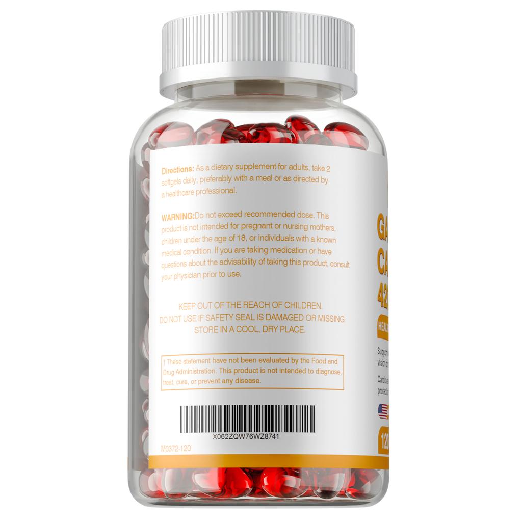 Capsules molles d'huile de bois de pin naturel pur: protection de la vision, soutien gastro-intestinal et réduction du cholestérol.