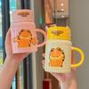 Birthday Gift for Girls Cute Garfield Ceramic Kettle Cartoon Mug with Lid Girlfriend Gift Box
