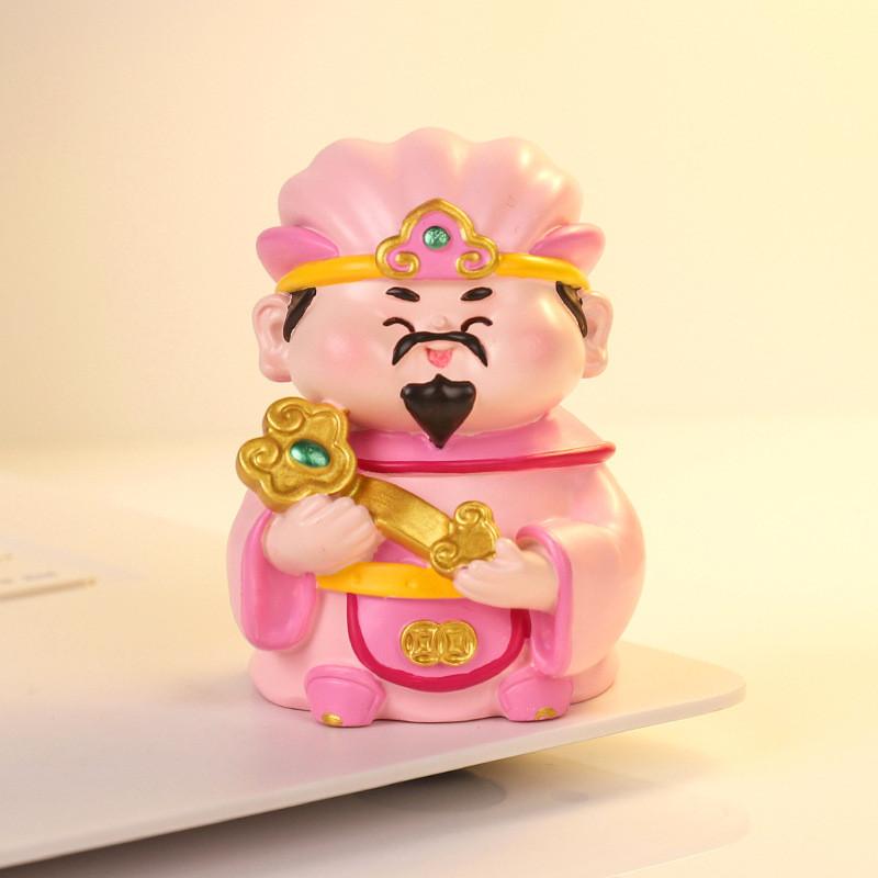 Mythology Wealth God Resin Car Decor Feng Shui Gift For Prosperity And Good Fortune