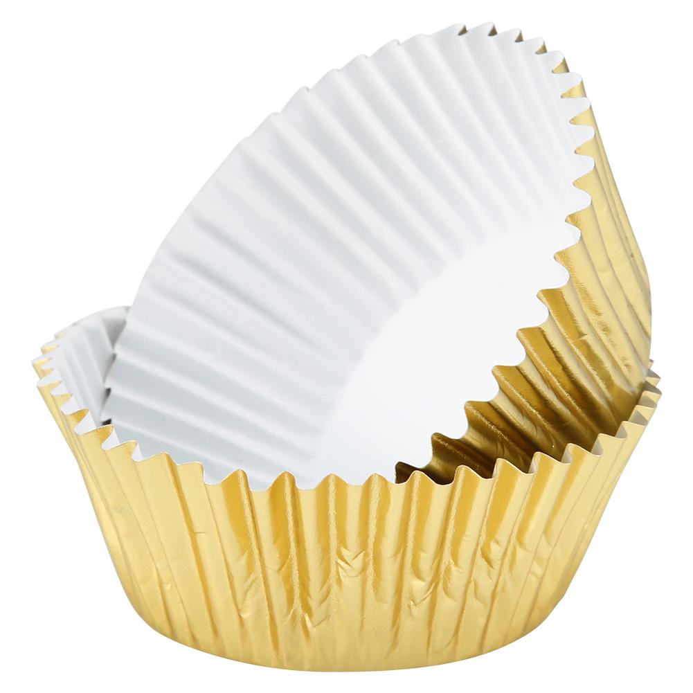 500PCS Aluminum Foil Paper Cake Cup Cupcake Liners Muffin Cases Kitchen Baking Tools
