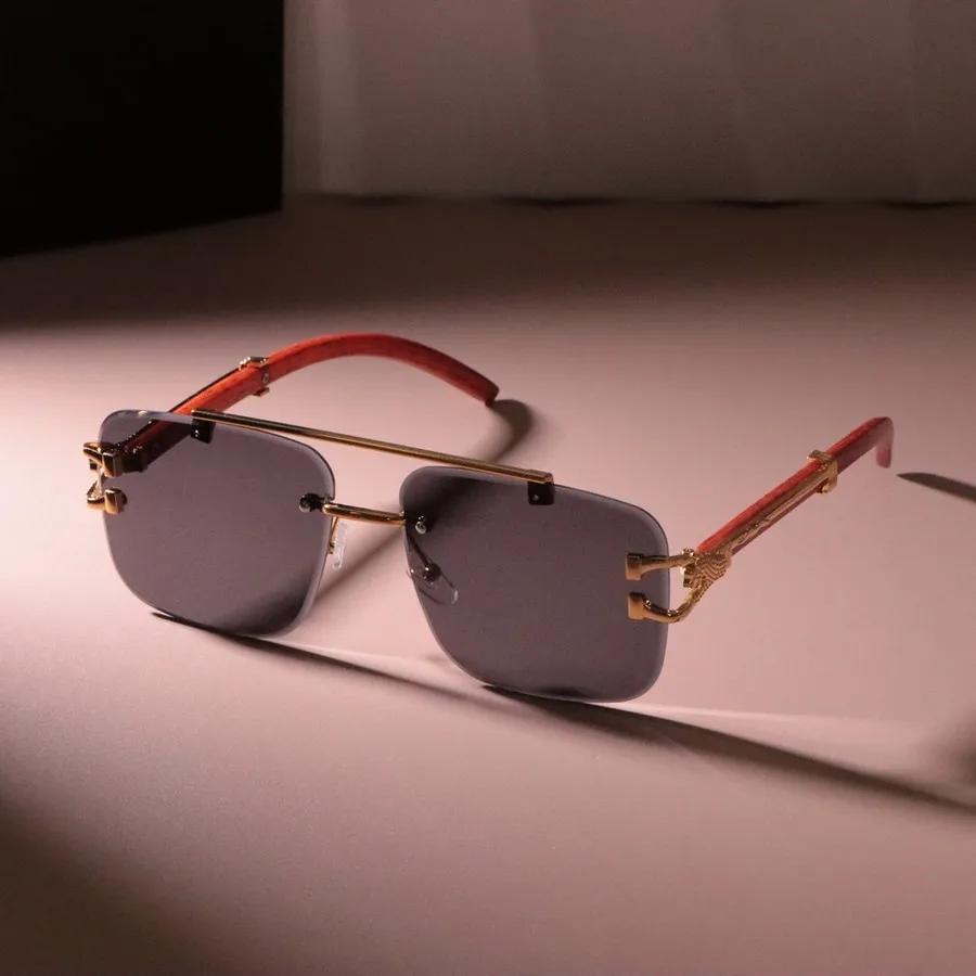 Frameless Unisex Square Sunglasses Women Men Brand Designer Colorful Sun Glasses Female Male Colors Mirror