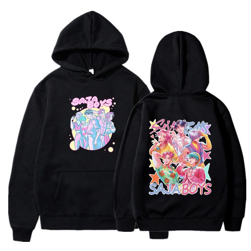 

Kpop Demon Hunters Hoodies Women Men Fashion Streetwear Movie Printed Sweatshirts Unisex Pullover Autumn Sportswear Outfits XS чёрный