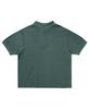 MINIMALPROJECT Minimal Pigment Short Sleeve Collared T-Shirt Mkt104 [Blue Green]