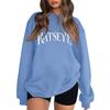 Women's Fashionable And Casual Long Sleeve Round Neck Printed Sweatshirt