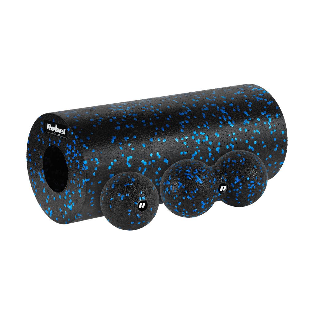 Set Of Roller Massage Exercise Ball Duoball 3 Pieces Epp Rebel