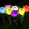 1/2PCS Solar Tulip Lights Outdoor Waterproof Garden Lights Automatic On At Dusk Mood Lighting for Yard Pathway