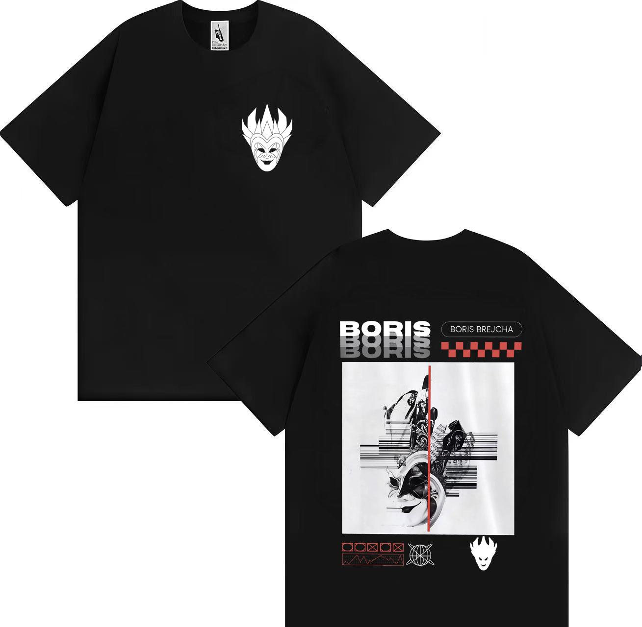 The 2025 Boris Brejcha Reflection Tours Bestselling Gothic Unisex and Women 2025 Summer Pure Cotton 100 Printed Tshirts M