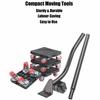 6Pcs/Set Furniture Mover Tool Transport Lifter Heavy Stuffs Moving Wheel Roller Bar Hand Labor Saving Portable Detachable Tools