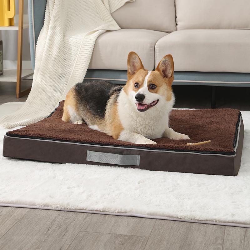 Waterproof Memory Foam Pet Bed: Removable & Washable Pad for Dogs & Cats - Ideal for Large Breeds In Autumn/Winter
