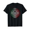 Aztec Calendar Azteca Sun Stone Mexico Flag T Shirt Vintage Washed Stretched Breathable Unisex Homme Slightly Graphic