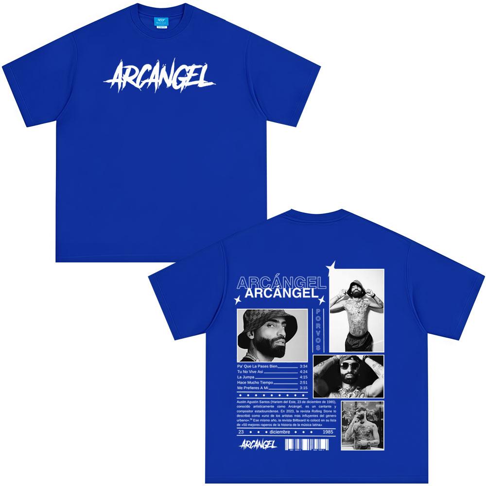 Rapper Arcangel Album 2025 T Shirt Mens Women Clothing Hip Hop Fashion Oversized Short Sleeve T-shirt Cotton T-shirts Fan Gift