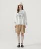 COVERNAT WOMAN Vintage Graphic Sweatshirt Oatmeal
